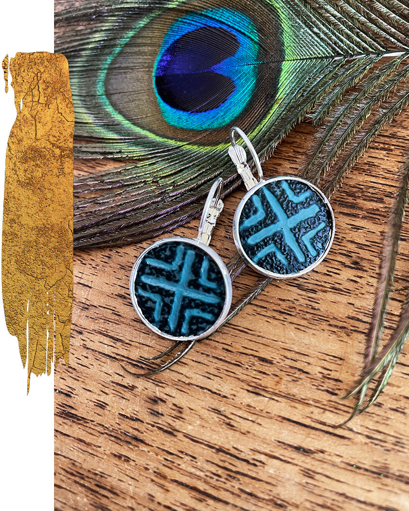 YALIBIDI CARVED (EMU) EGG EARRINGS