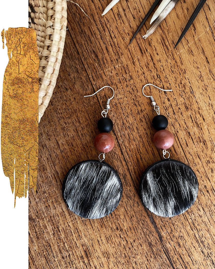 MOO COW MOOKITE EARRINGS EARTH