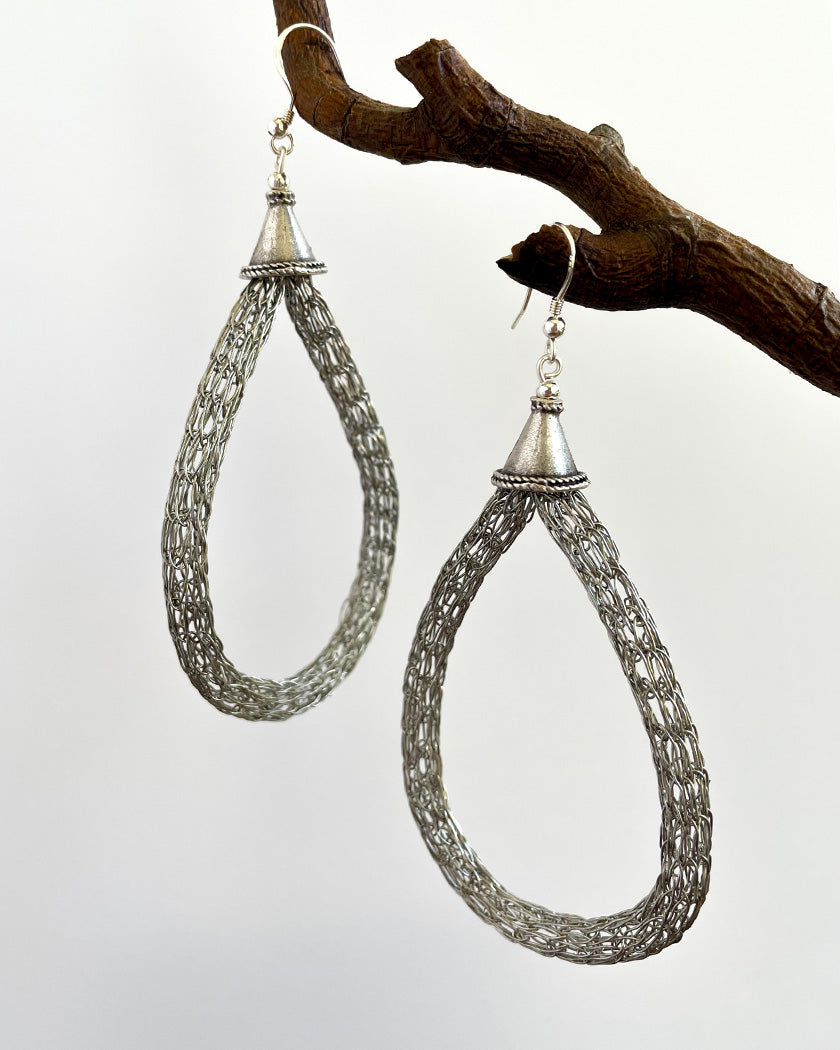 VIKING KNIT LOOP EARRINGS #2