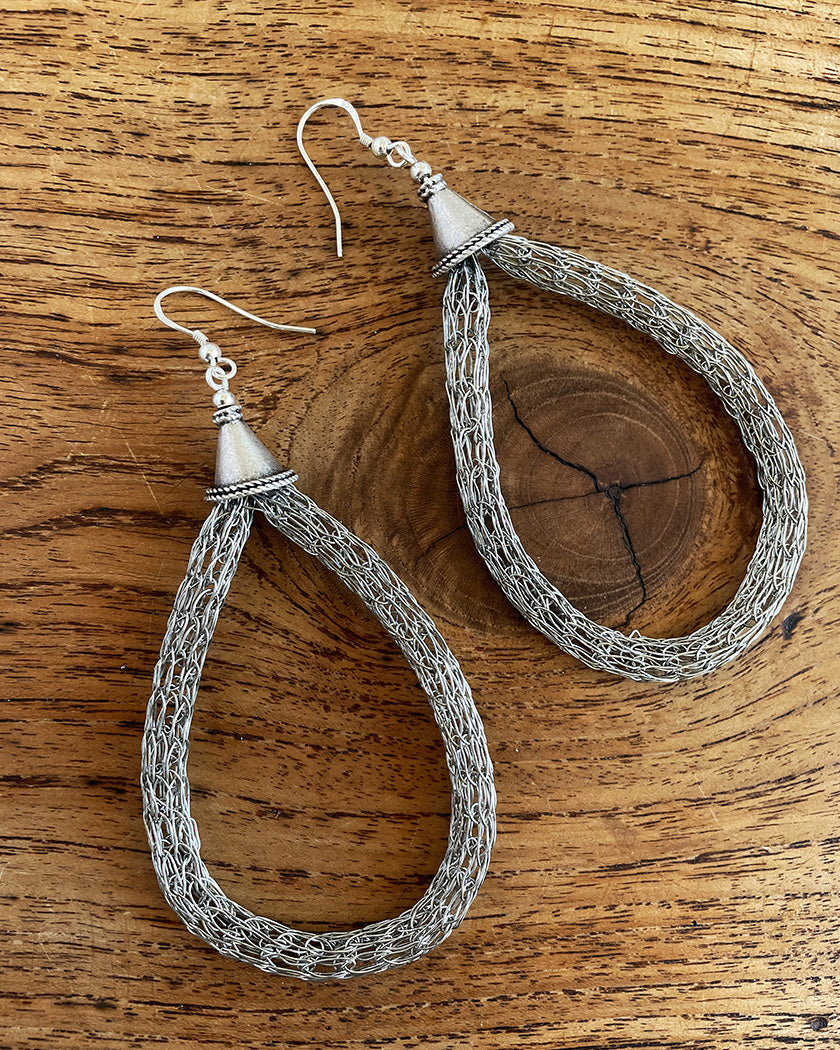 VIKING KNIT LOOP EARRINGS #2