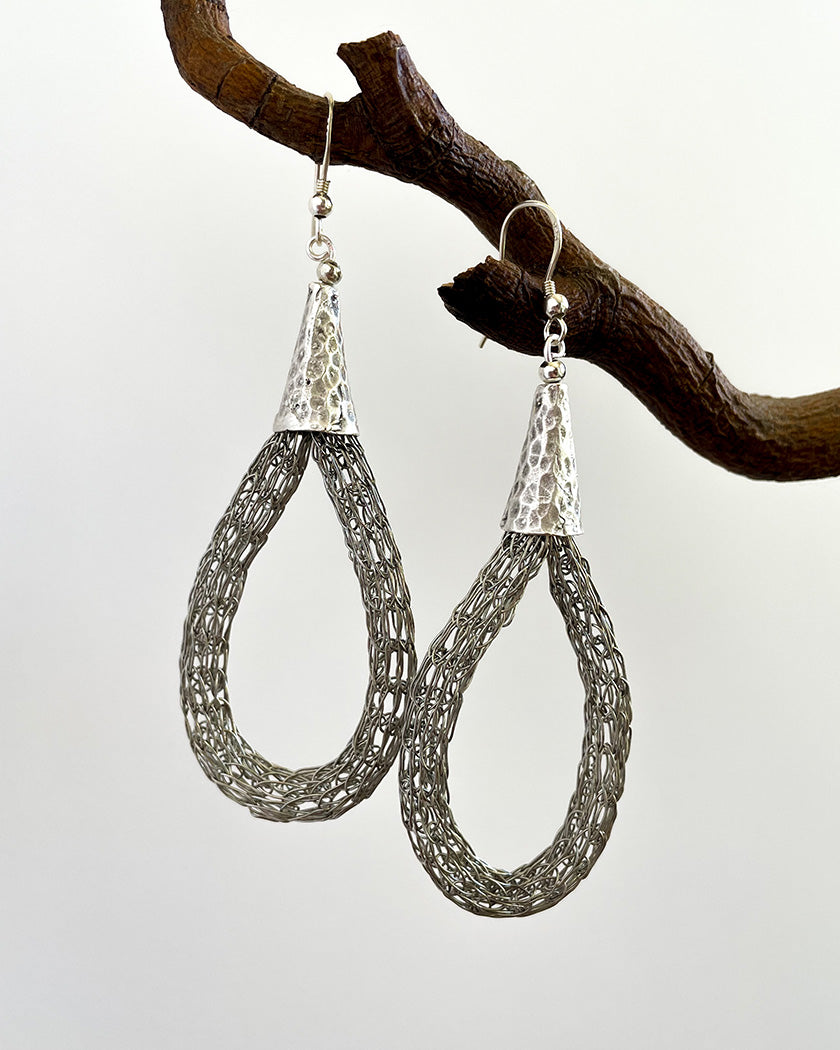VIKING KNIT LOOP EARRINGS #1