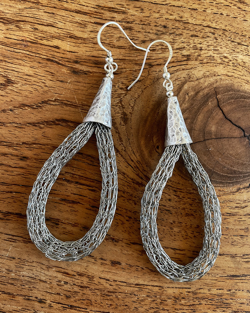 VIKING KNIT LOOP EARRINGS #1