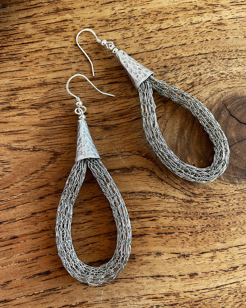 VIKING KNIT LOOP EARRINGS #1